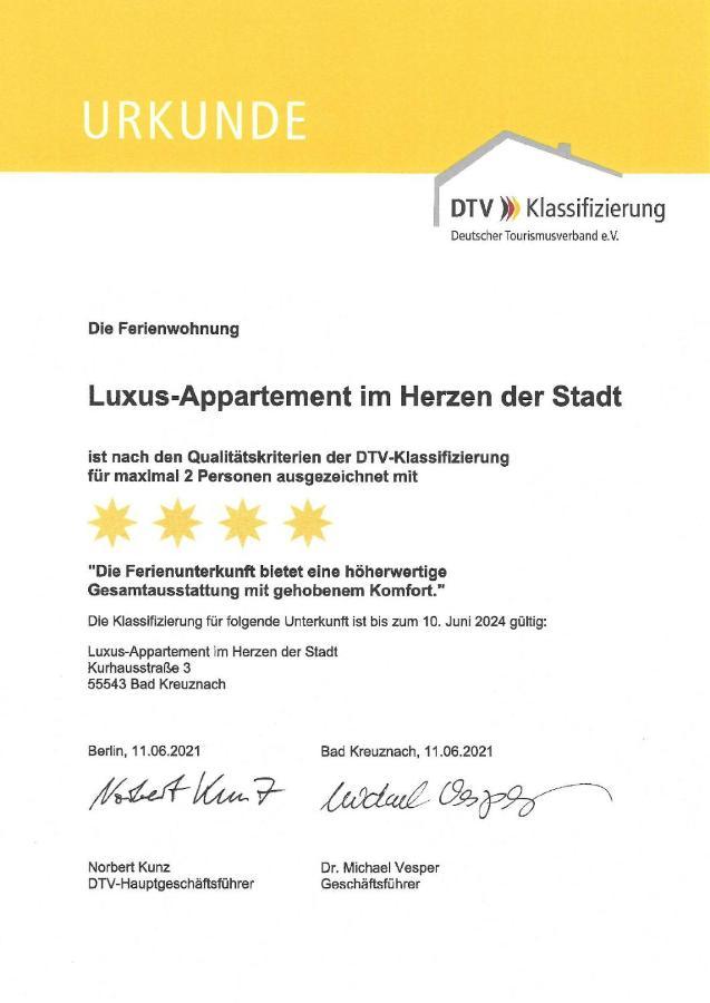 Luxus-Appartement Im Herzen Der Stadt Bad Kreuznach Exterior photo